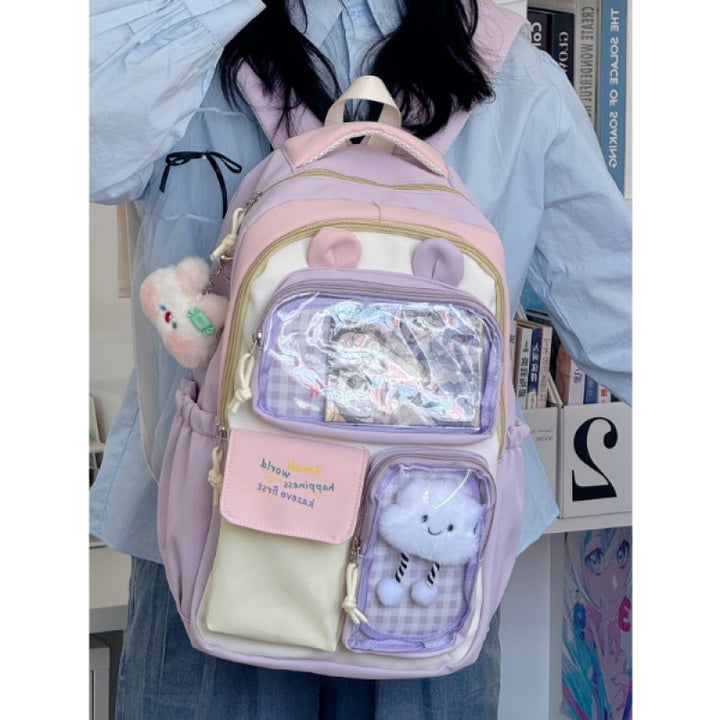 Cute Plush-Themed Backpack Bowlift
