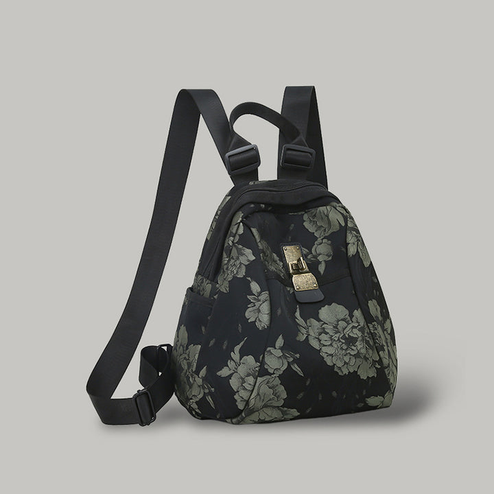 Floral Patterned Casual Daypack Bowlift