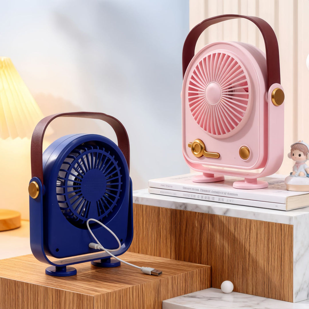 Portable USB Table Fan in Retro Design Bowlift
