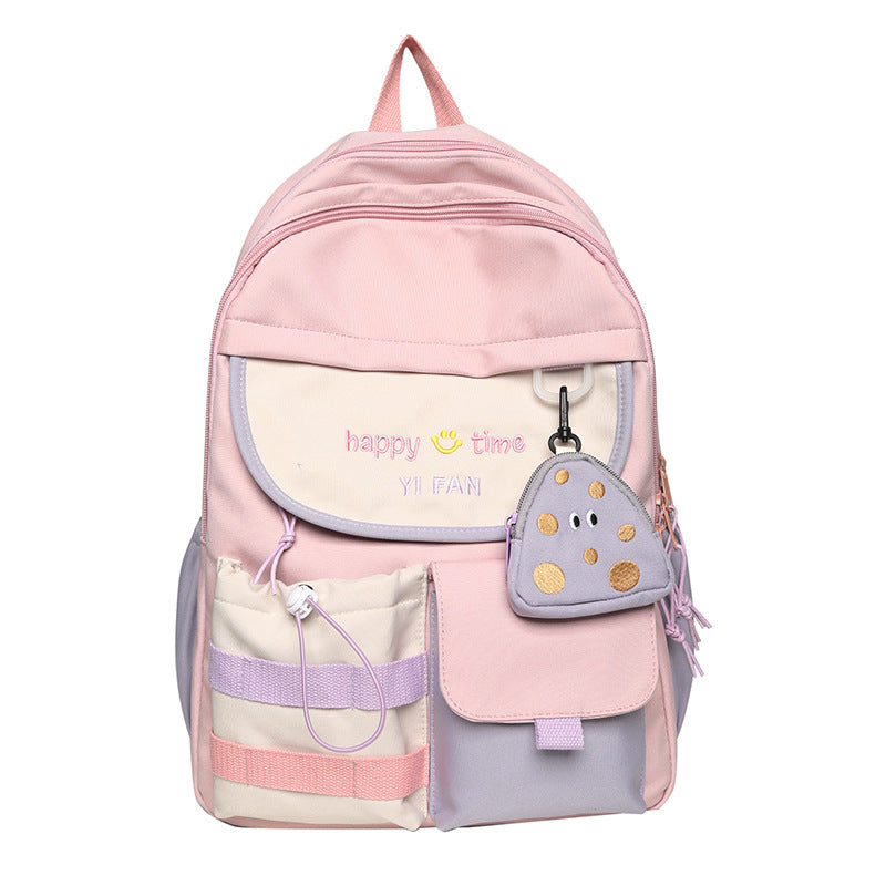 Playful Multi-Pocket School Backpack Bowlift