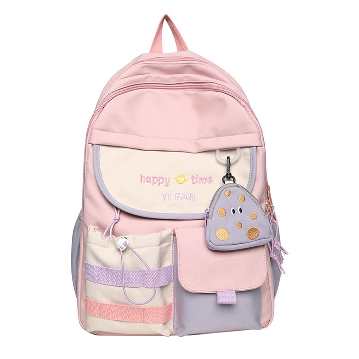Playful Multi-Pocket School Backpack Bowlift