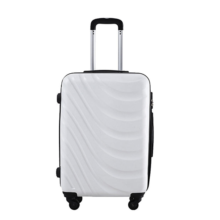 Unisex Stylish Wave-Pattern Hard Shell Carry-on Suitcase Bowlift