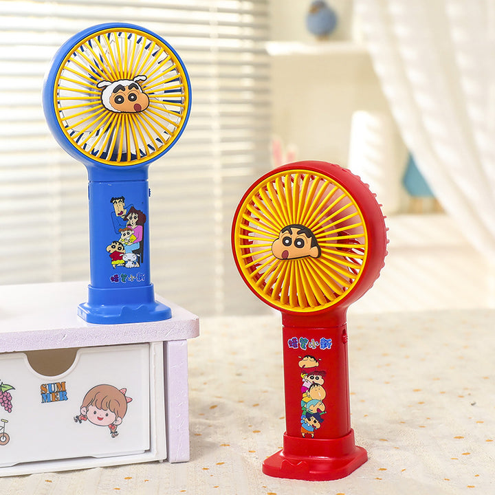 Women's Portable Hand Fan with Cute Character Design Bowlift
