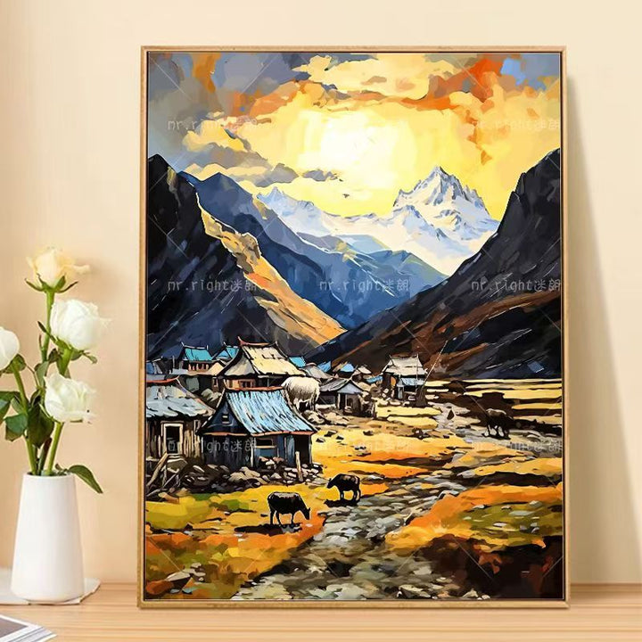 Mountain Landscape Canvas Art Print Bowlift