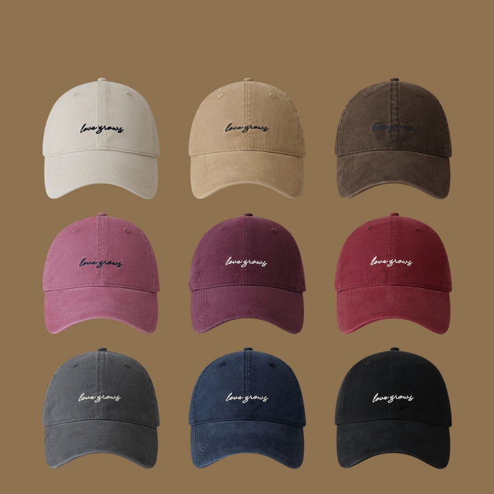 Women's Casual Adjustable Cap with Inspirational Quote Bowlift