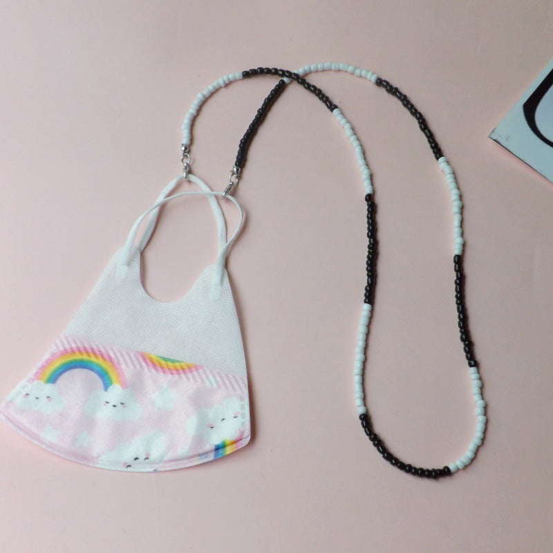 Fashionable Bead Glasses Chain Bowlift