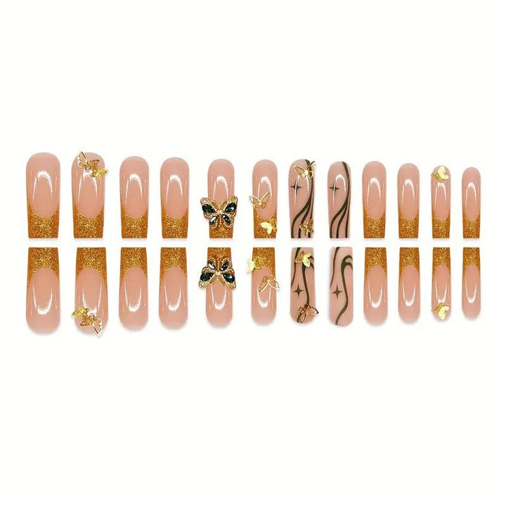 Decorative 3D Butterfly Nail Art Extensions Bowlift
