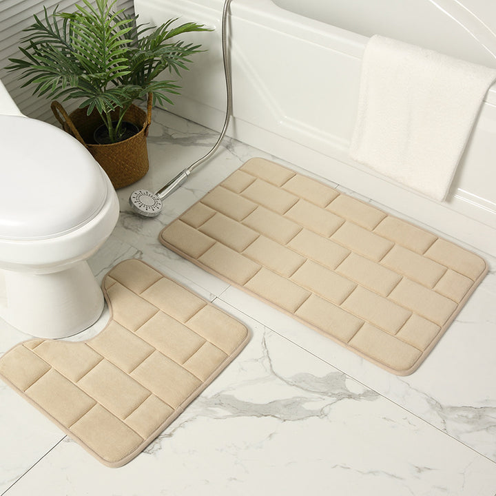 Cushioned Bathroom Mat Set