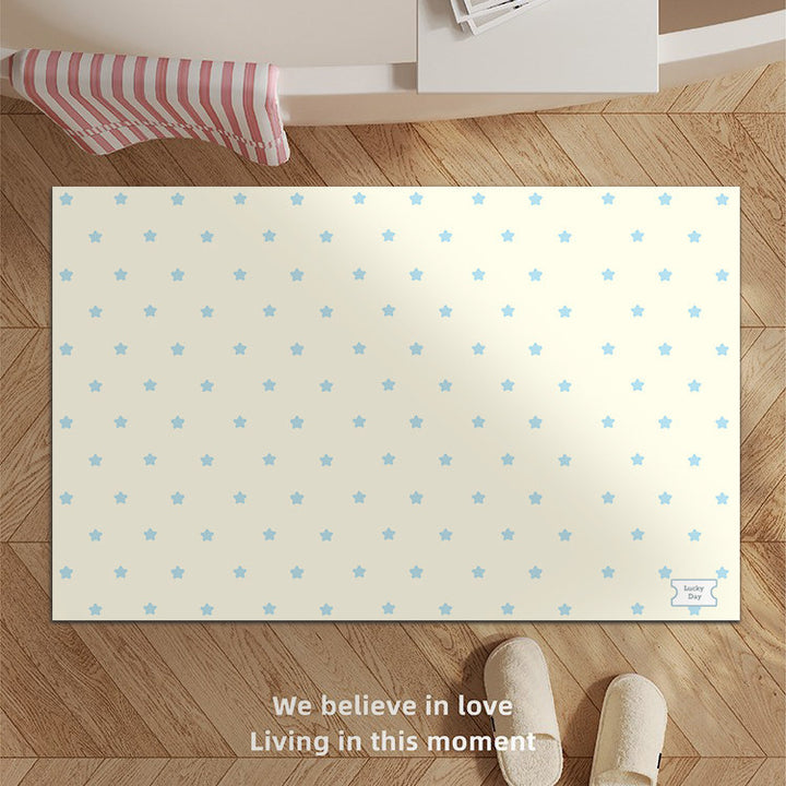 Decorative Star-patterned Bath Mat Bowlift