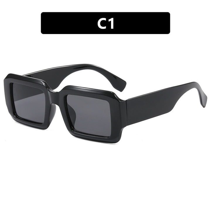 Ladies oversized square sunglasses with modern plastic frame Bowlift