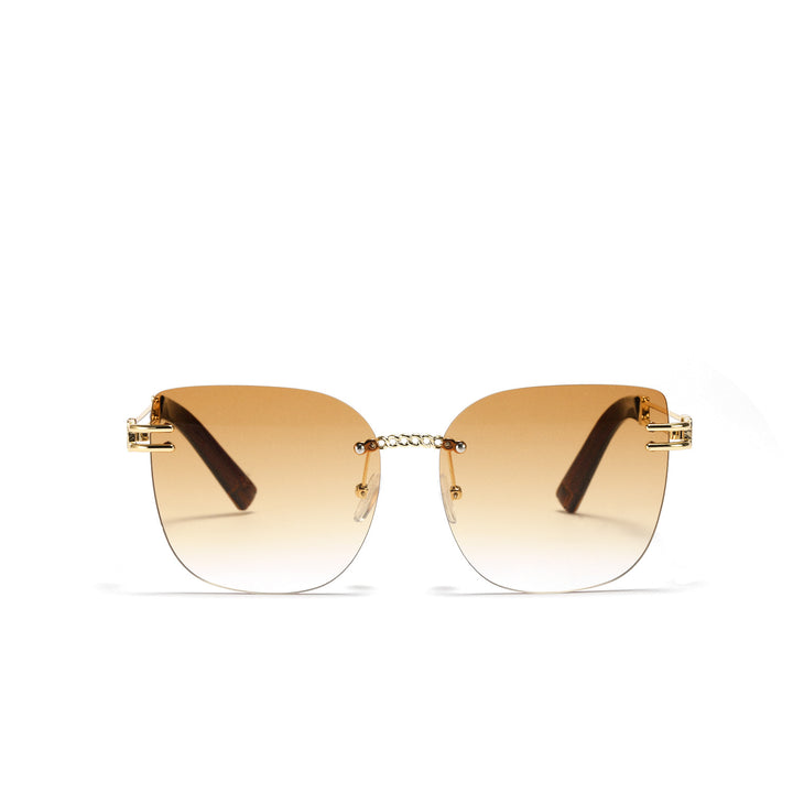 Women's Oversized Sunglasses with Stylish Gradient and Unique Frame Bowlift