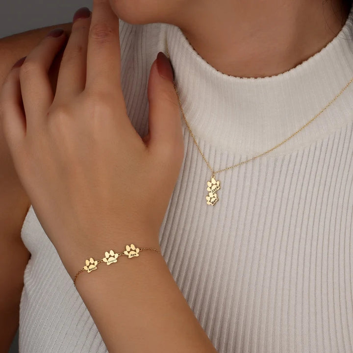 Delicate Floral Station Chain Bracelet Bowlift