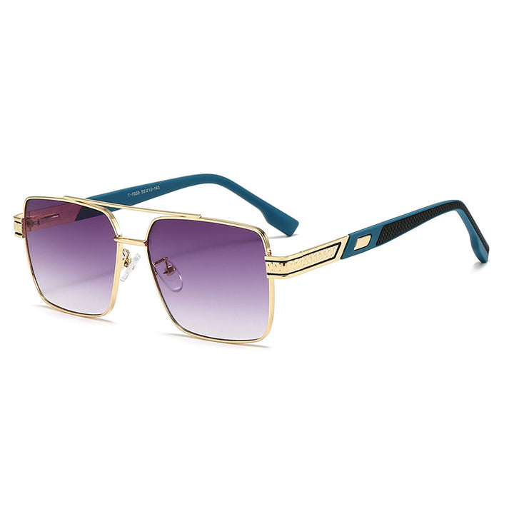 Women's fashionable square sunglasses with stylish rubber temples Bowlift