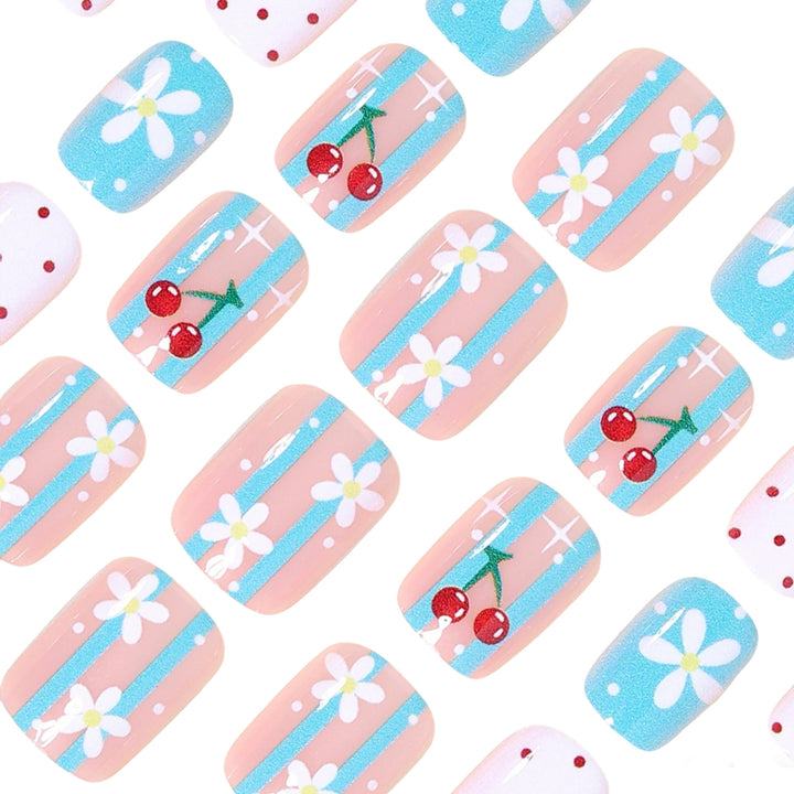 Creative Floral Themed Nail Art Set Bowlift