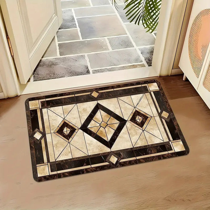 Decorative Stone Pattern Area Mat Bowlift