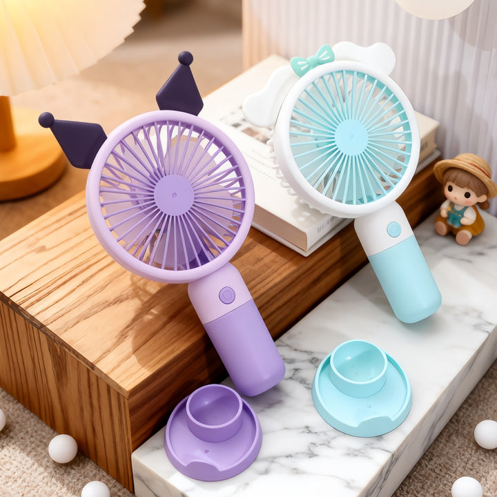 Portable handheld fan for women in cute animal design Bowlift