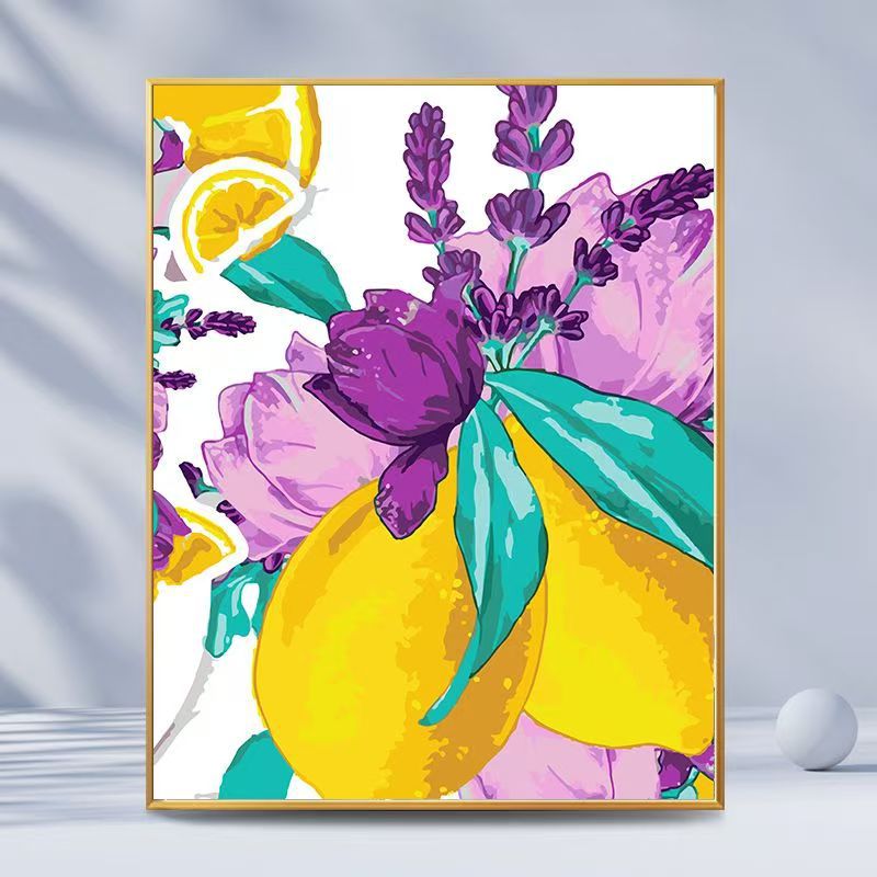 Citrus-Inspired Graphic Art Print Bowlift