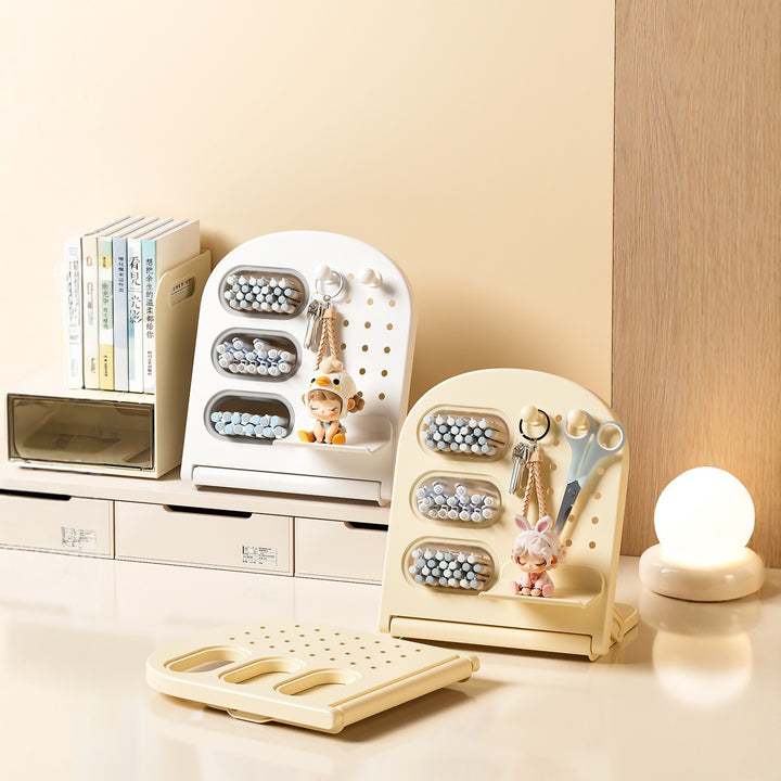 Multi-Functional Desktop Organizer with Adjustable Slots Bowlift
