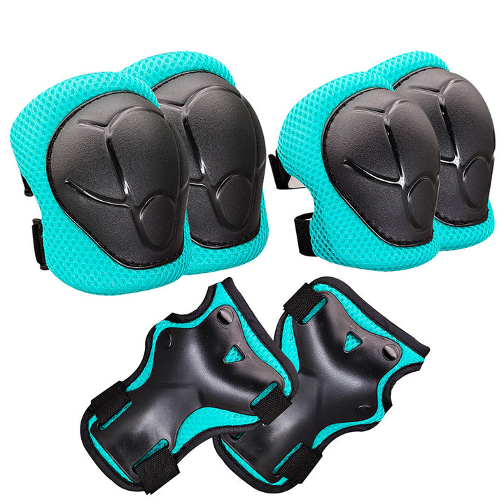 Protective Skate Pad Set with Breathable Mesh Knee Elbow Wrist Guards Bowlift