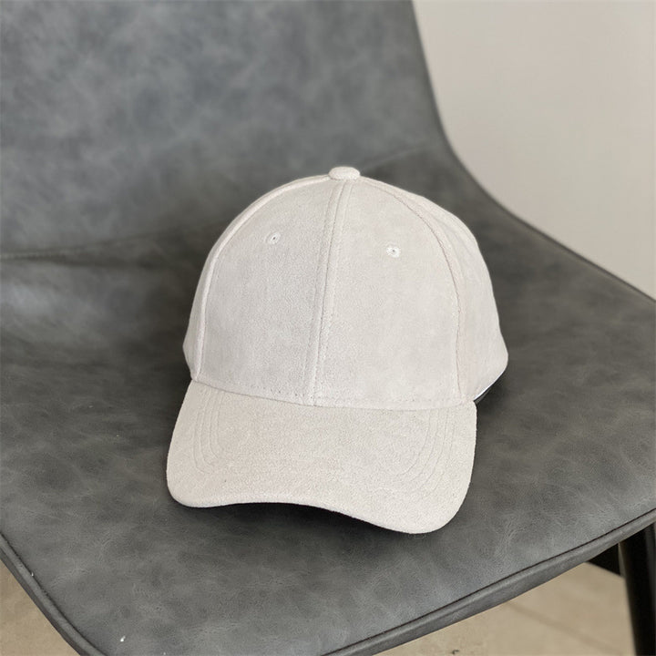 Men's Suede Texture Classic Cap Bowlift