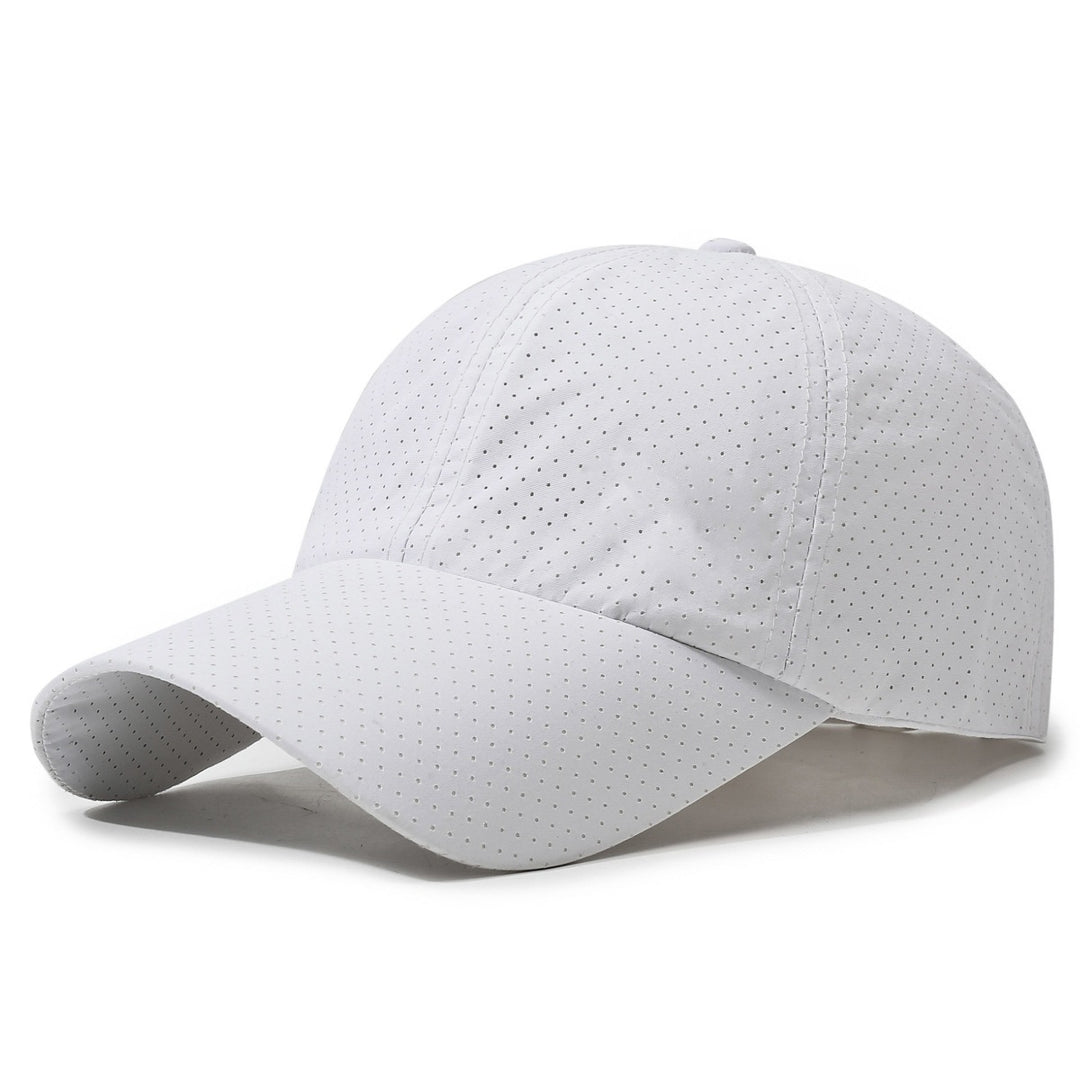 Women's Breathable Sport Cap with Hole Pattern Bowlift