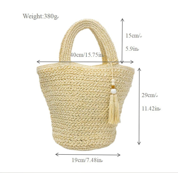 Basket bag with fine woven structure Bowlift