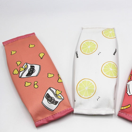 Cute Bread-Themed Zippered Pencil Case Bowlift