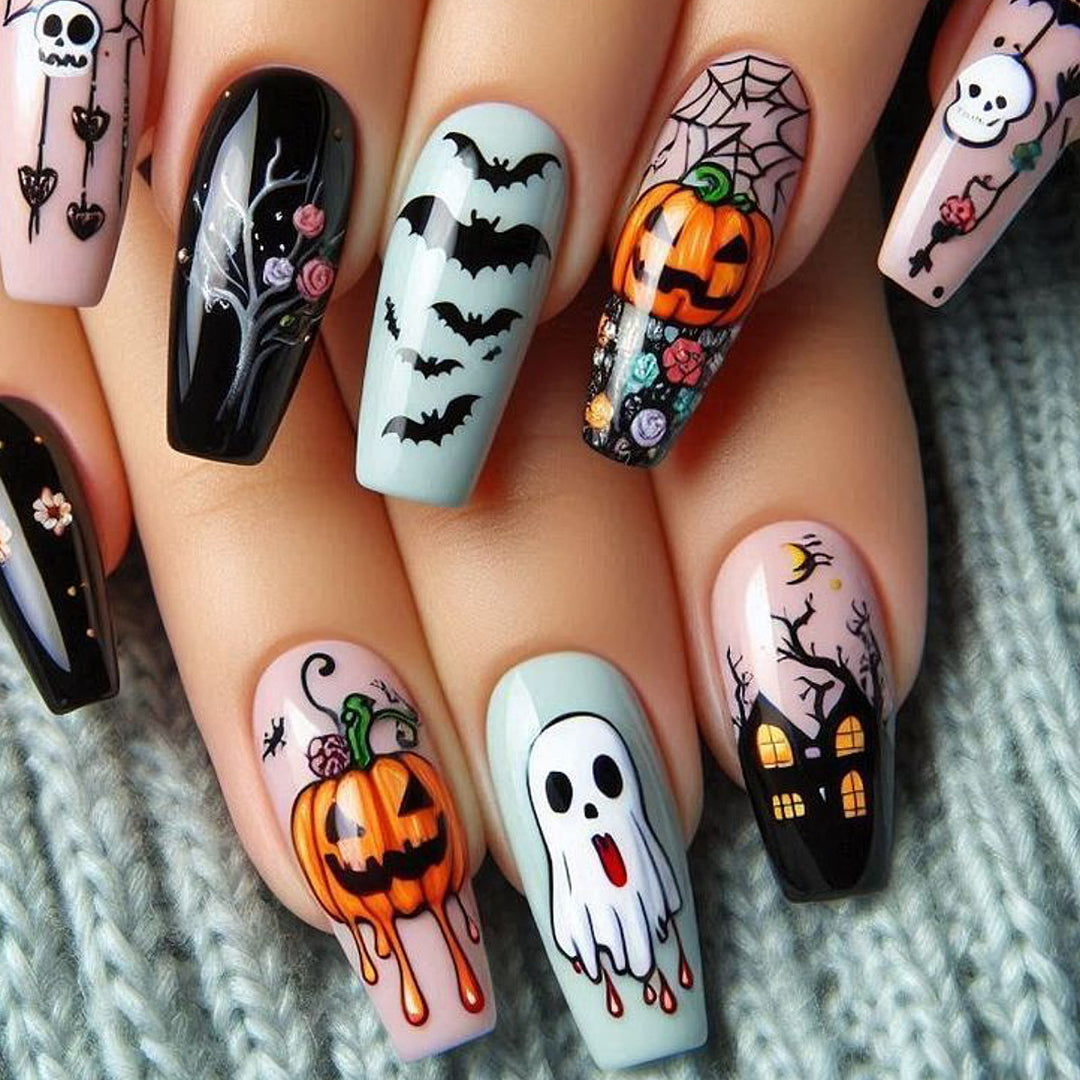 Halloween-Themed 3D Nail Art Extensions Bowlift 1789713260