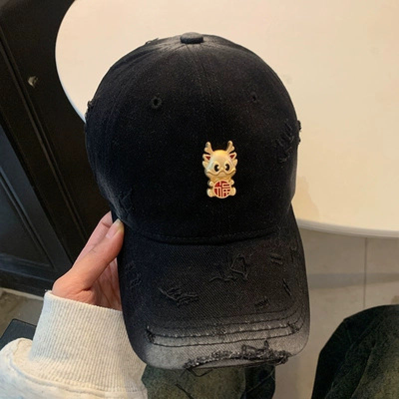 Women's Fun Embroidered Baseball Cap Bowlift