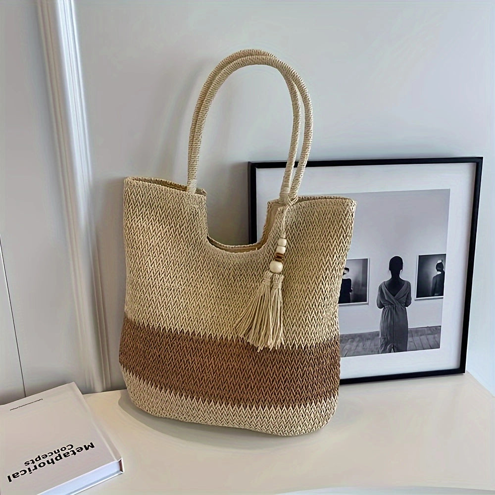 Hand-knotted Seasonal Beach Bag Bowlift