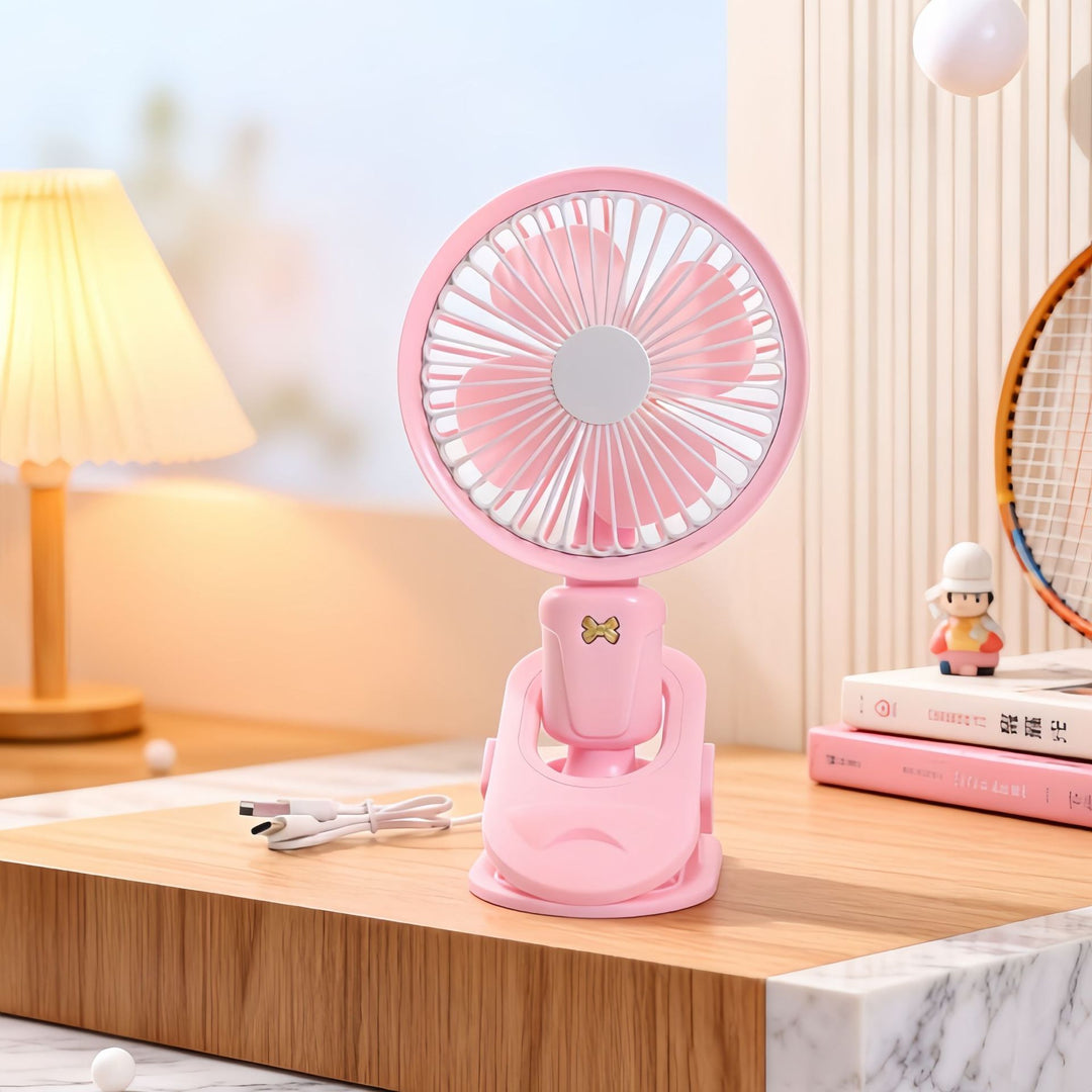 Women Portable Table Fan with Flexible Stand Bowlift