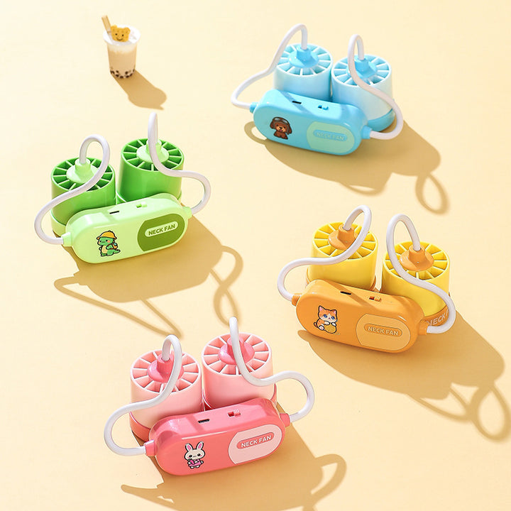 Ladies Neck Fan in Cute Animal Design Bowlift