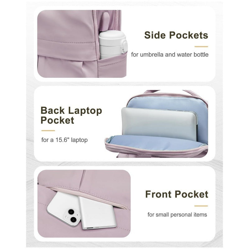Multifunctional Laptop Backpack with USB Port and Versatile Compartments Bowlift