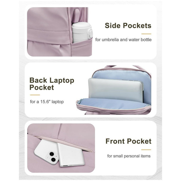 Multifunctional Laptop Backpack with USB Port and Versatile Compartments Bowlift