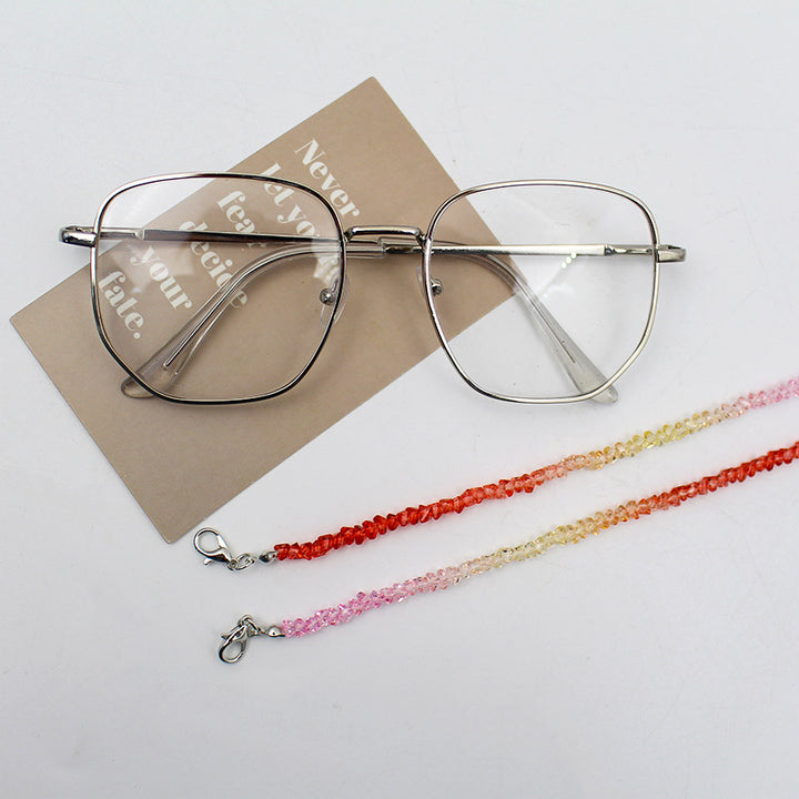 Elegant Crystal Beaded Eyewear Chain Bowlift