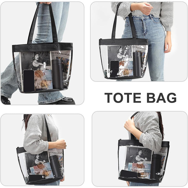 Transparent tote bag with removable interior compartment Bowlift