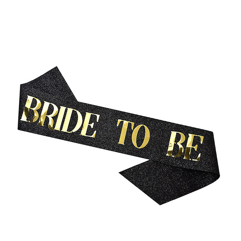 Ladies Glittering Bride Sash Bowlift