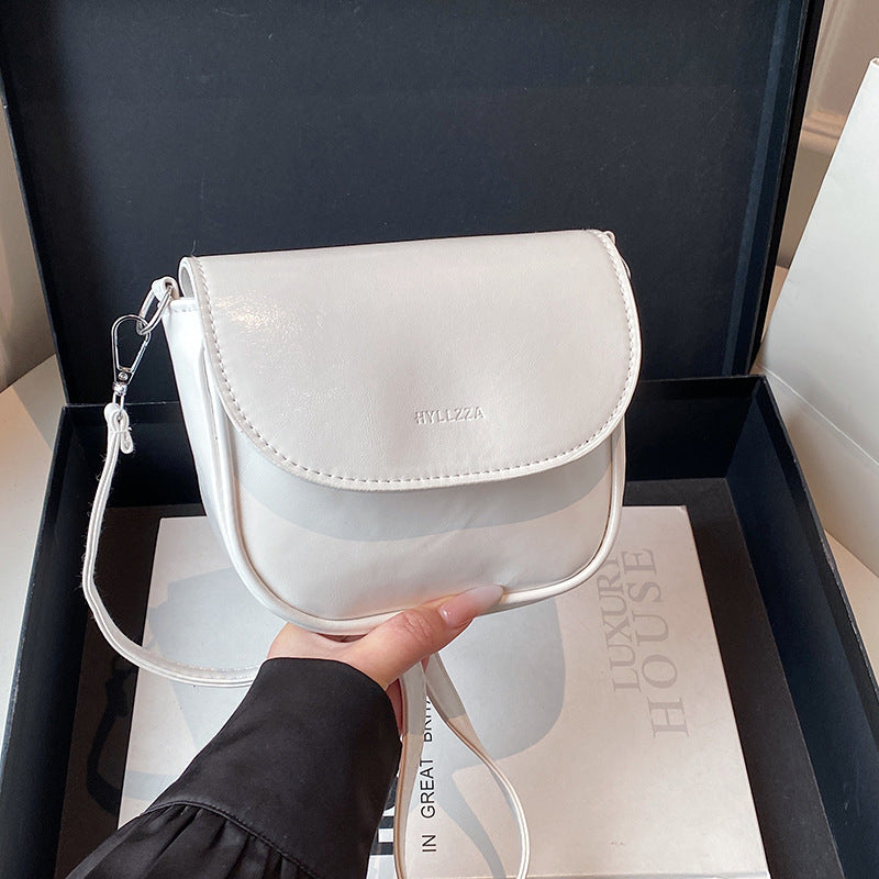 WoMinimalist Faux Leather Crossbody Bag Bowlift