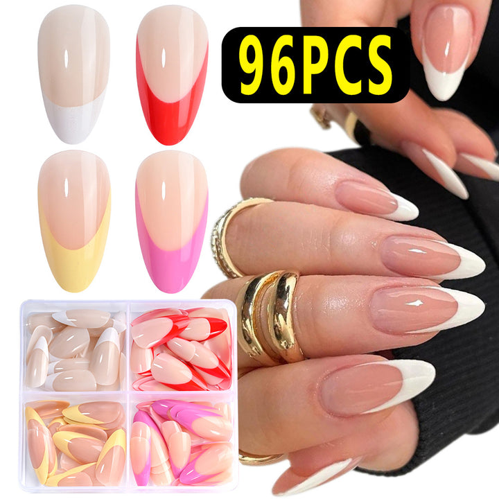 Stylish Almond-Shaped Press-On Nail Collection Bowlift