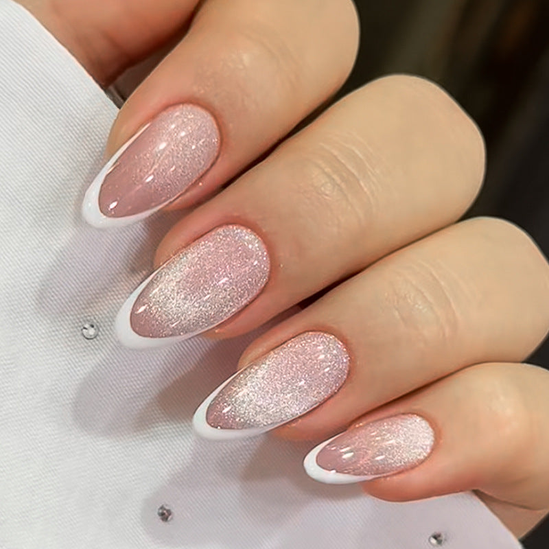 Premium Glittery Press-On Nail Set Bowlift