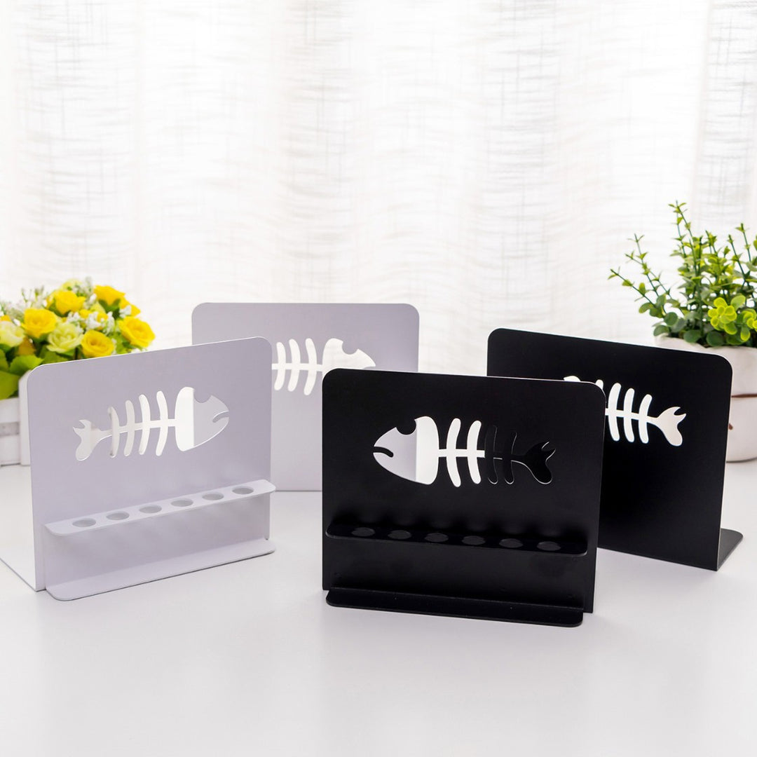 Artistic Fish-Themed Bookends
