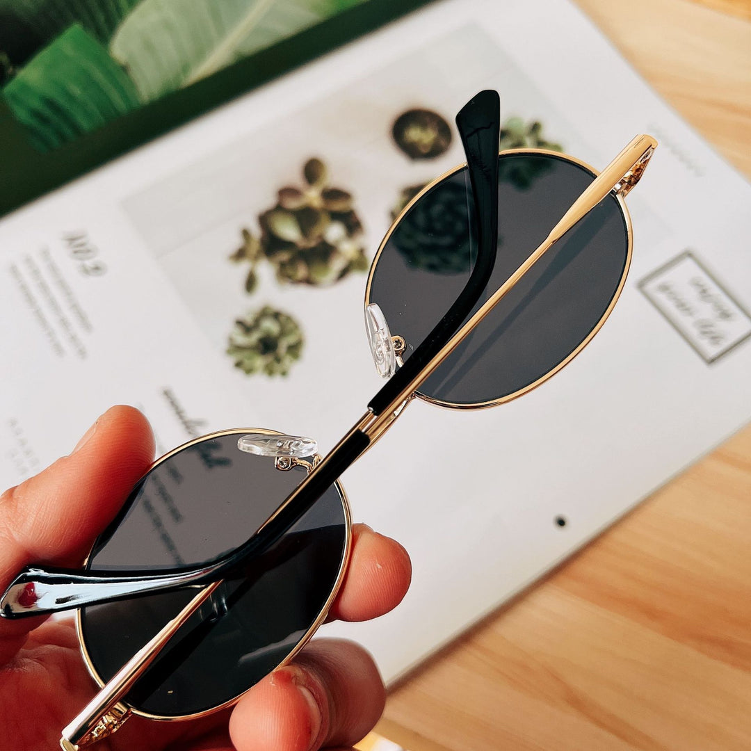 Retro Oval Frame Sunglasses Bowlift
