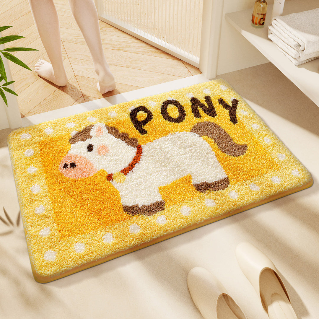 Cute Cartoon Cat Bath Rug Bowlift