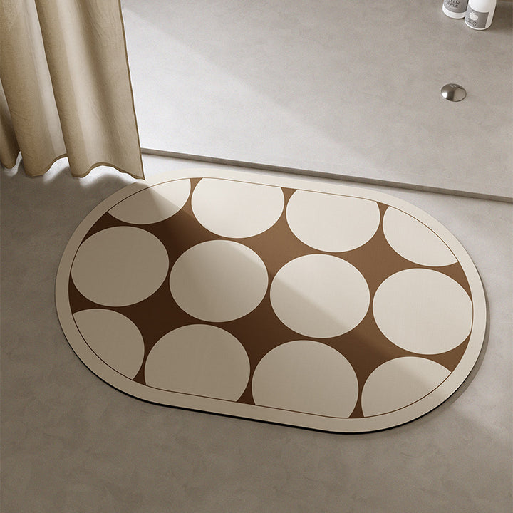 Playful Cat-Themed Bath Mat Bowlift