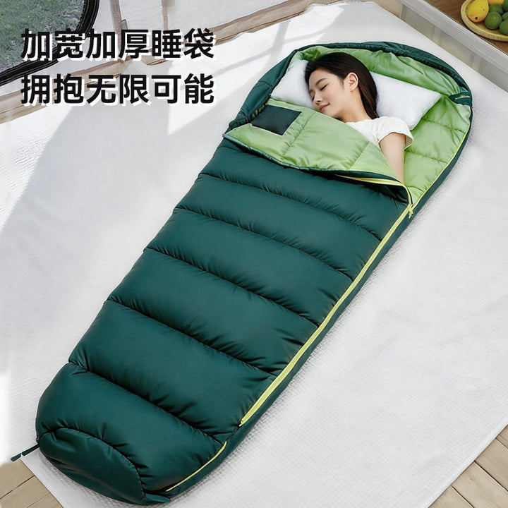 Comfortable sleeping bag with integrated hood Bowlift