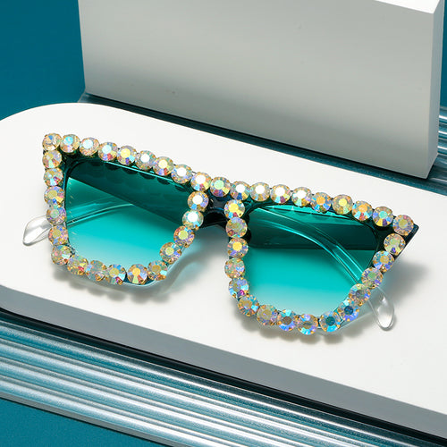 Women's extravagant sunglasses with glittering frame Bowlift