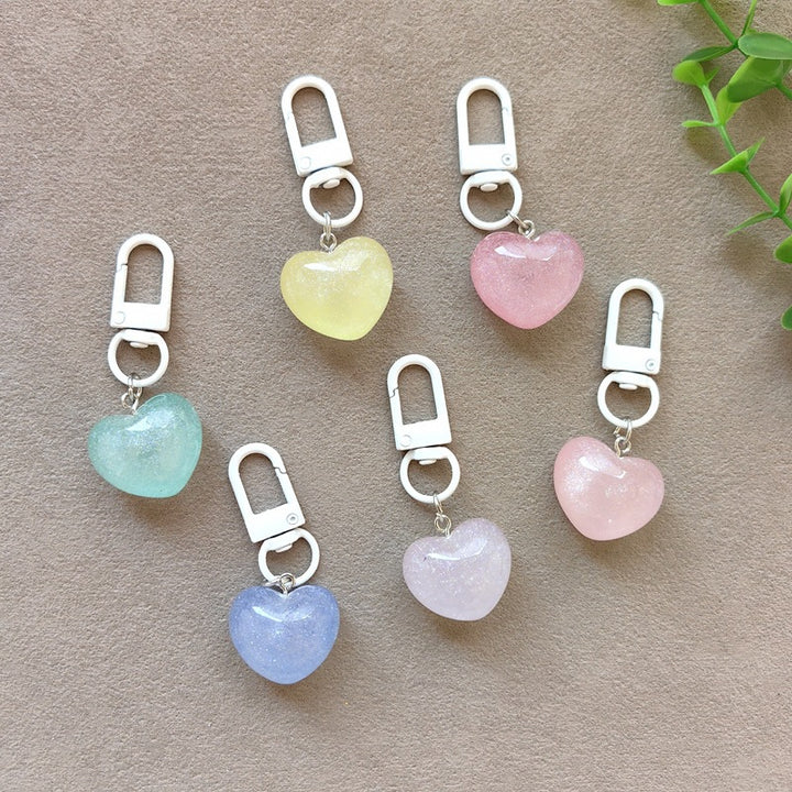 Keychain with Radiant Heart Bowlift