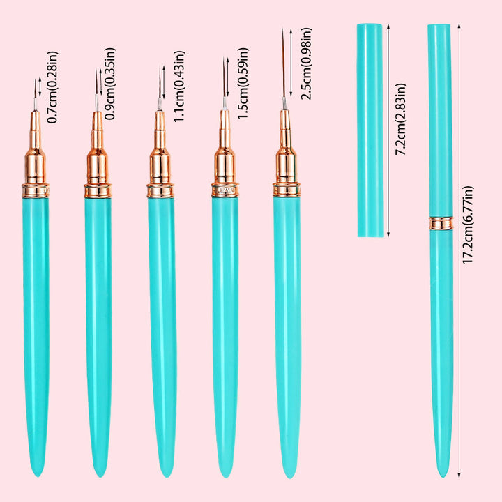 Precision Nail Art Detailing Brushes Set Bowlift