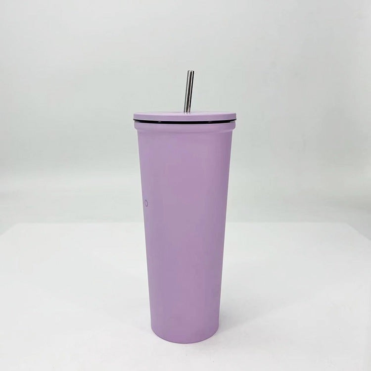 Ladies Drinking Cup with Stainless Steel Straw Bowlift