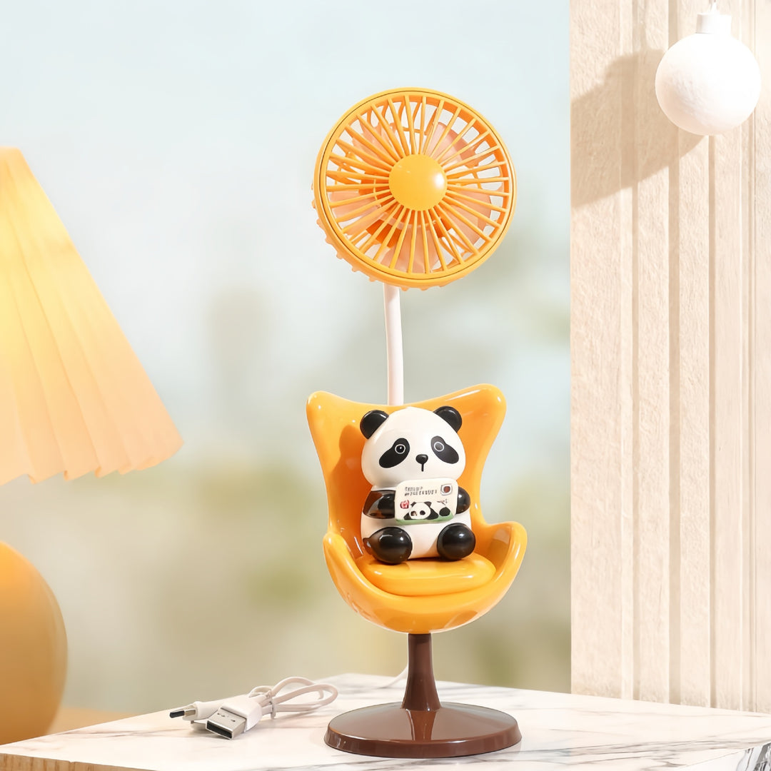 Women's Portable Mini Fan with Fun Bear Design Bowlift